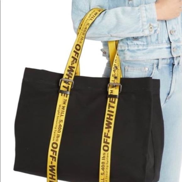 Off-White Bags | Offwhite Black Tote Brand New | Poshmark